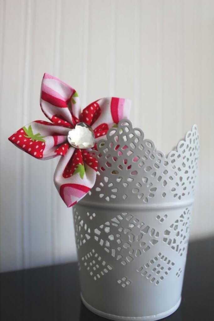Kanzashi | Blumen nähen | Nähanleitung für Kanzashi-Blumen | Kreativblog myneedleworks