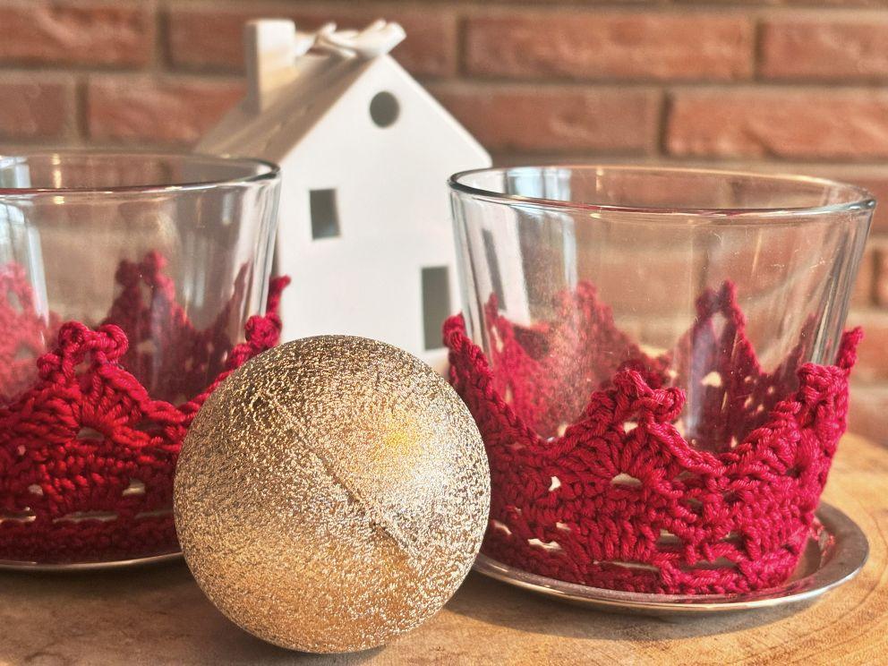Weihnachtliche Teelichtdeko häkeln | Häkelanleitung | erhältlich bei ravelry und CrazyPatterns | Kreativblog mynnedleworks