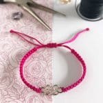 Armband Makramee pink | schmuckmacherei Heidelberg | erhältlich auf Etsy