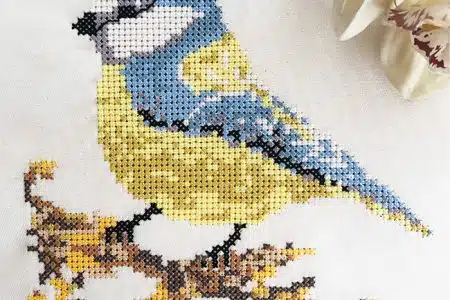 Blaumeise sticken | Stickmotiv | Kreativblog myneedleworks