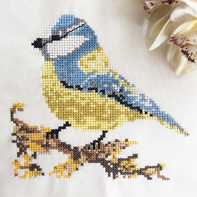 Blaumeise sticken | Stickmotiv | Kreativblog myneedleworks | erhältlich bei makerist und CrazyPatterns