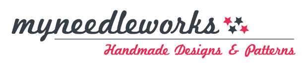 Logo myneedleworks | Kreativblog für DIY-Anleitungen rund ums Nähen, Häkeln, Stricken und Sticken