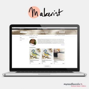 Onlineshop bei makerist | Kreativblog myneedleworks | Mockup freepik.com