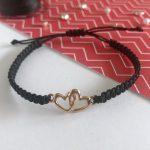 Armband Makramee mit Herzelement | schmuckmacherei Heidelberg | erhältlich auf Etsy