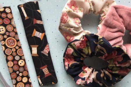 Weihnachtsgeschenke nähene | kostenfreie Nähanleitung | Lesezeichen nähen | Scrunchie nähen | Kreativblog myneedleworks