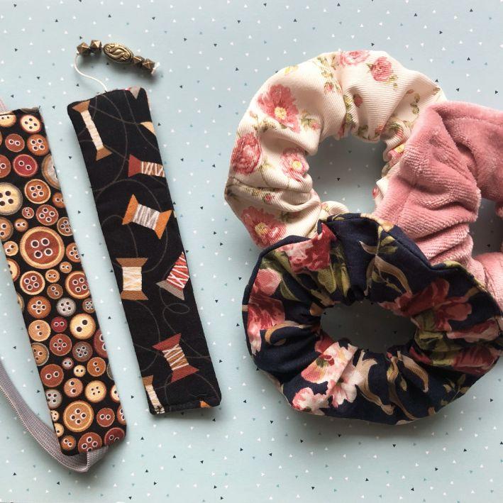 DIY-Anleitungen | Weihnachtsgeschenke nähen | kostenfreie Nähanleitung | Lesezeichen nähen | Scrunchie nähen | Kreativblog myneedleworks