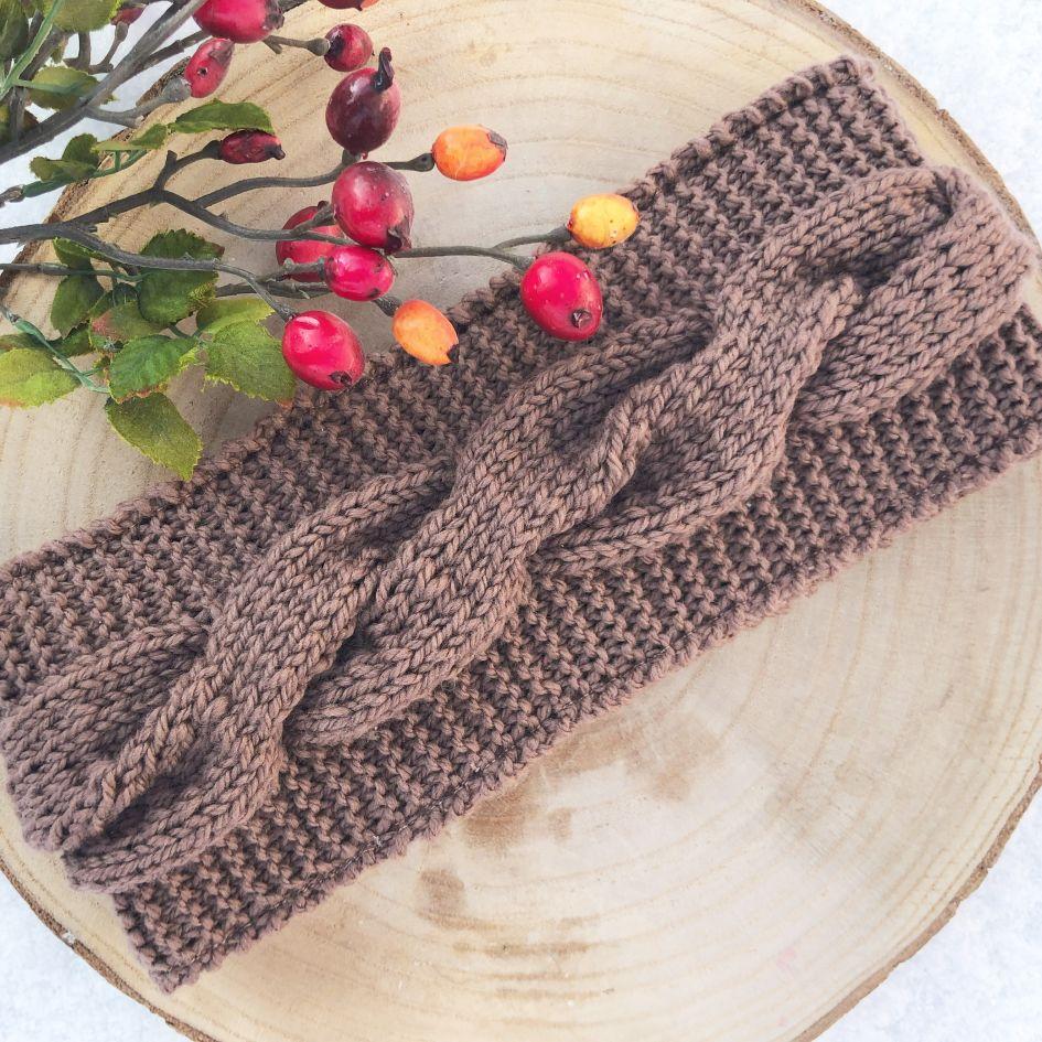 DIY-Anleitungen | Stirnband stricken mit Zopfmuster | Strickanleitung | Kreativblog myneedleworks | erhältlich bei makerist und CrazyPatterns