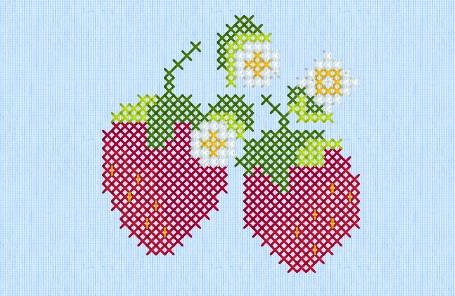 Erdbeeren sticken: Marmeladendeckchen selber machen und besticken | Stickdatei und Stickvorlage | Kreuzstich | Kreativblog myneedleworks