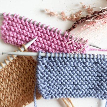 Stricken lernen: rechte und linke Maschen stricken | Kreativblog myneedleworks