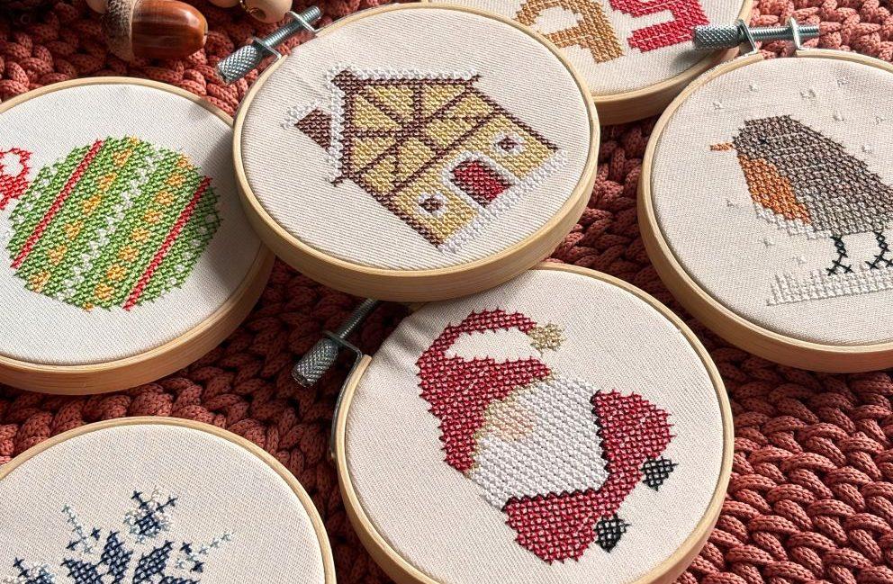 Sticken für Weihnachten | Stickdatei und Stickvorlage | Kreativblog myneedleworks