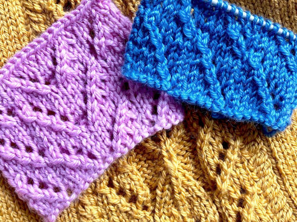 Lochmuster stricken | Lochmuster, Ajourmuster, Lacemuster | Kreativblog myneedleworks