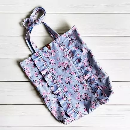 Stoffbeutel nähen mit Rüschen | Nähanelitung | Kreativblog myneedleworks | erhältlich bei CrazyPatterns