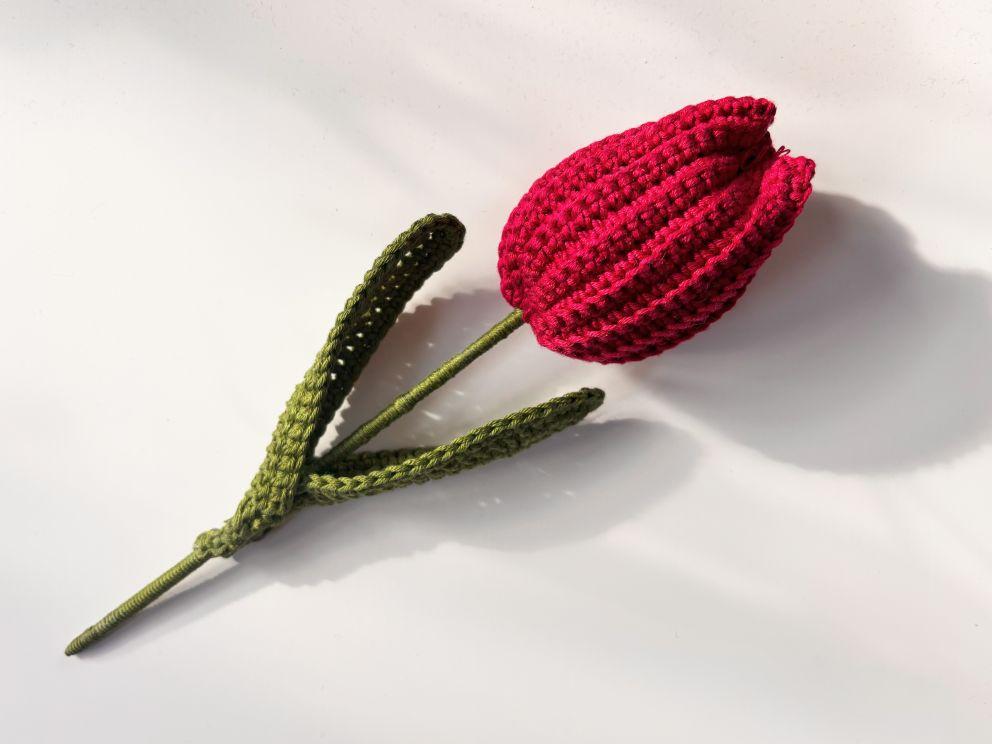 Tulpen häkeln | kostenfreie Häkelanleitung | Kreativblog myneedleworks