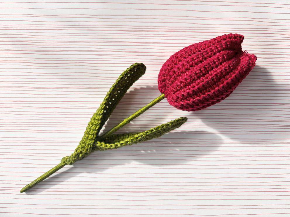 Tulpen häkeln | kostenfreie Häkelanleitung | Kreativblog myneedleworks