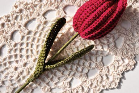 Tulpen häkeln | kostenfreie Häkelanleitung | Kreativblog myneedleworks
